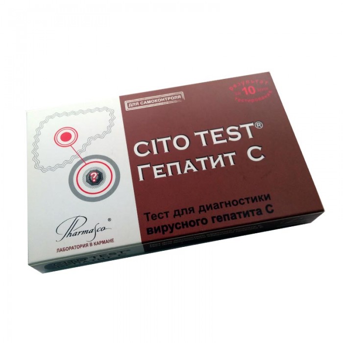 Экспресс-тест на Гепатита С CITO TEST HCV визуальный анализ: купить в ...